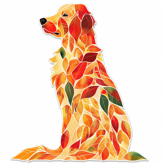 Golden Retriever Dog Vinyl Decal Sticker for Car, Laptop, Tumbler and more # F06850