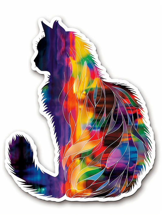 Maine Coon cat Vinyl Decal Sticker for Car, Laptop, Tumbler and more # F07096