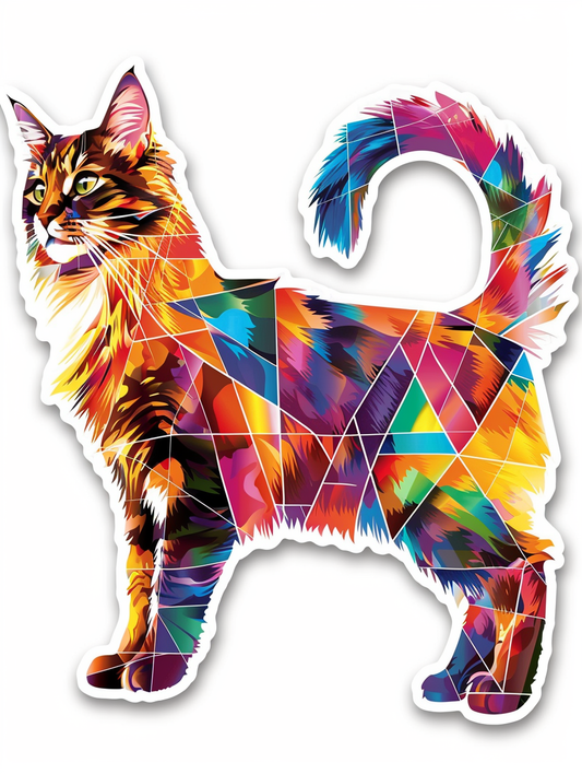 Maine Coon cat Vinyl Decal Sticker for Car, Laptop, Tumbler and more # F07094