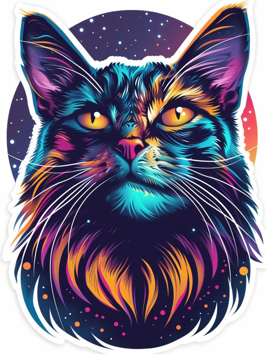 Maine Coon cat Vinyl Decal Sticker for Car, Laptop, Tumbler and more # F07037