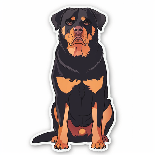 Rottweiler Dog Vinyl Decal Sticker for Car, Laptop, Tumbler and more # F06718