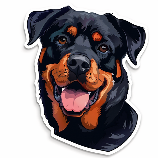 Rottweiler Dog Vinyl Decal Sticker for Car, Laptop, Tumbler and more # F06717