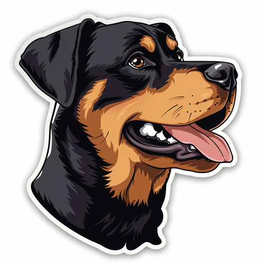 Rottweiler Dog Vinyl Decal Sticker for Car, Laptop, Tumbler and more # F06854