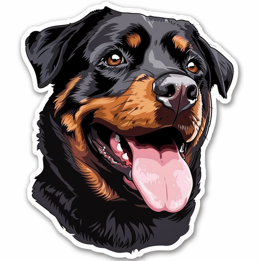 Rottweiler Dog Vinyl Decal Sticker for Car, Laptop, Tumbler and more # F06838