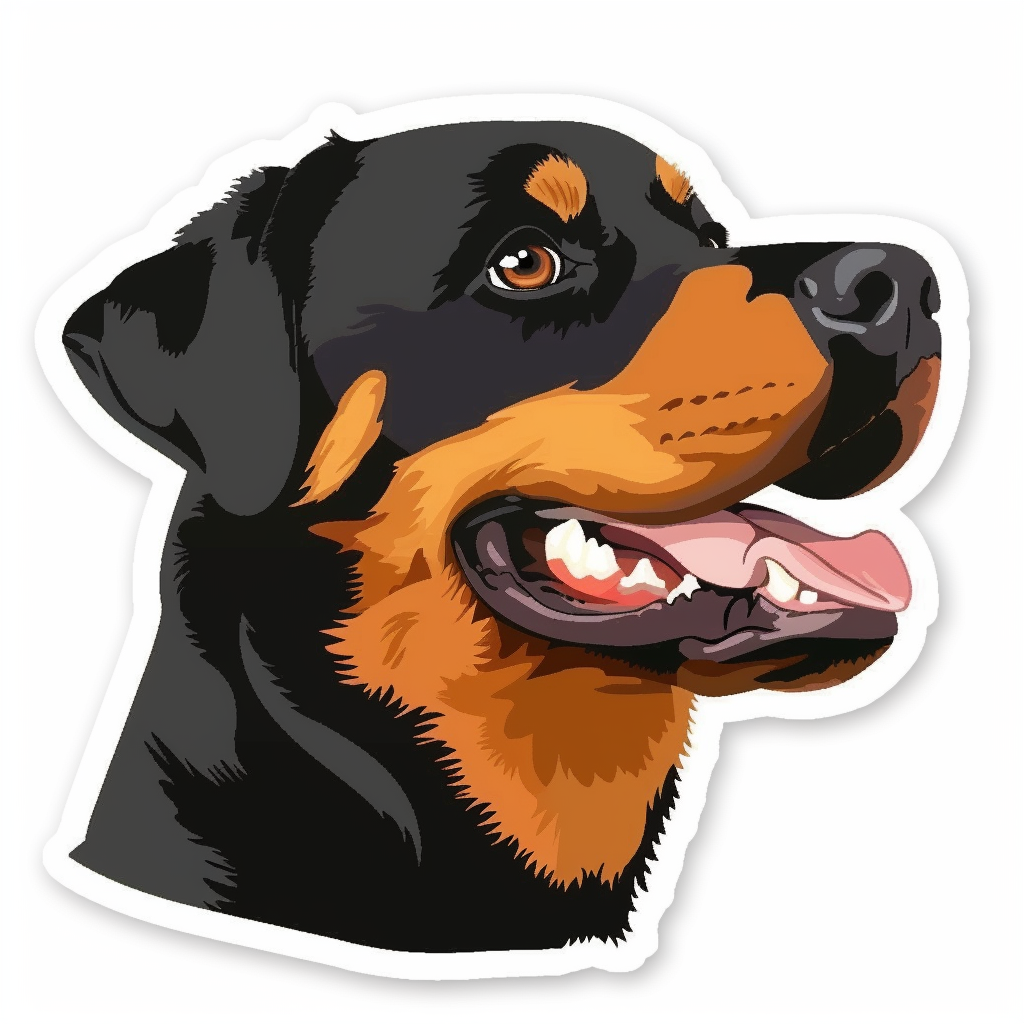 Rottweiler Dog Vinyl Decal Sticker for Car, Laptop, Tumbler and more # F06851