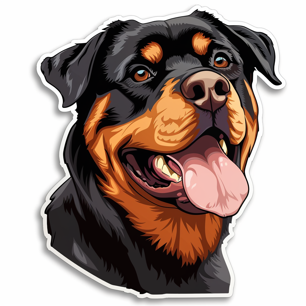 Rottweiler Dog Vinyl Decal Sticker for Car, Laptop, Tumbler and more # F06846