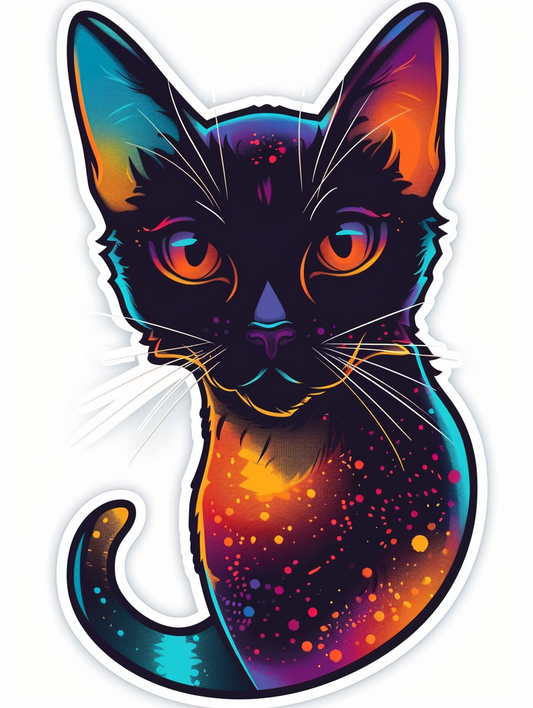 Siamese cat Vinyl Decal Sticker for Car, Laptop, Tumbler and more # F07049