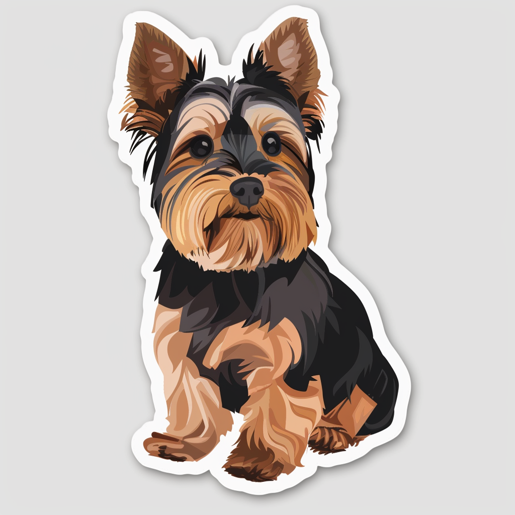 Yorkshire Terrier Dog Vinyl Decal Sticker for Car, Laptop, Tumbler and more # F06855