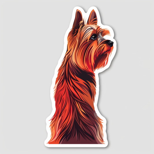 Yorkshire Terrier Dog Vinyl Decal Sticker for Car, Laptop, Tumbler and more # F06857