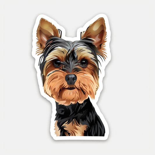 Yorkshire Terrier Dog Vinyl Decal Sticker for Car, Laptop, Tumbler and more # F06852