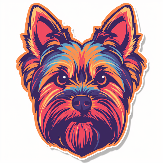 Yorkshire Terrier Dog Vinyl Decal Sticker for Car, Laptop, Tumbler and more # F06839