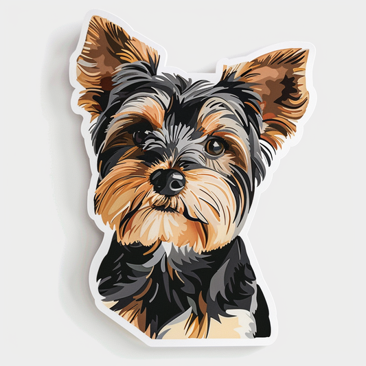 Yorkshire Terrier Dog Vinyl Decal Sticker for Car, Laptop, Tumbler and more # F06714