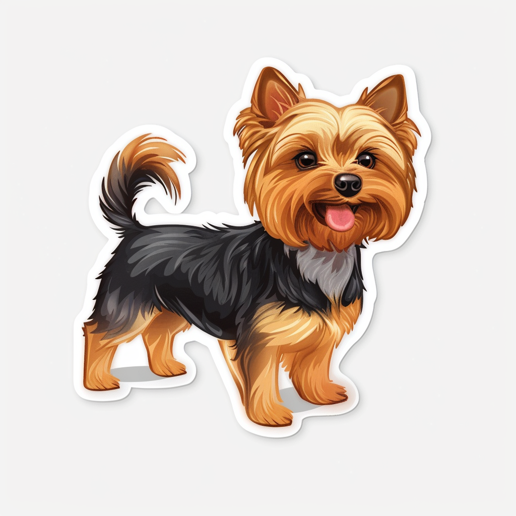 Yorkshire Terrier Dog Vinyl Decal Sticker for Car, Laptop, Tumbler and more # F06712