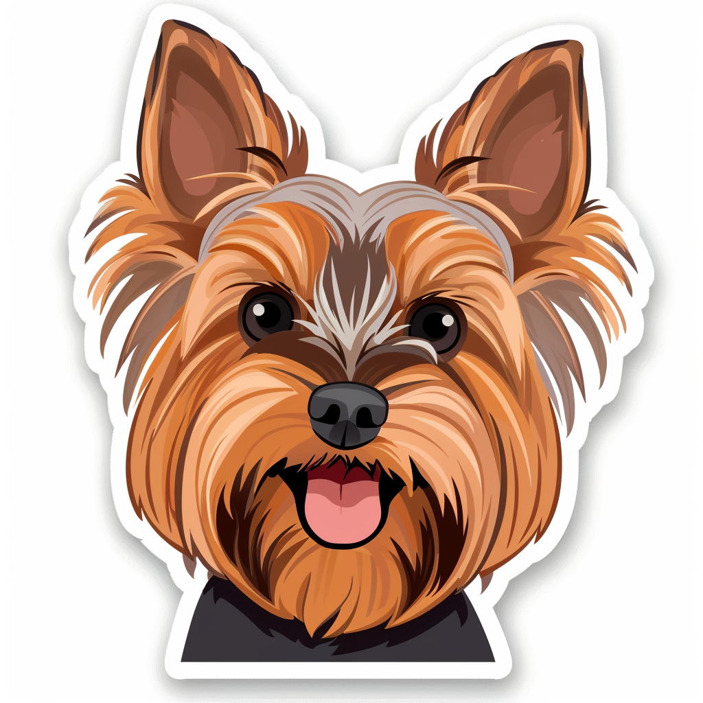 Yorkshire Terrier Dog Vinyl Decal Sticker for Car, Laptop, Tumbler and more # F06711