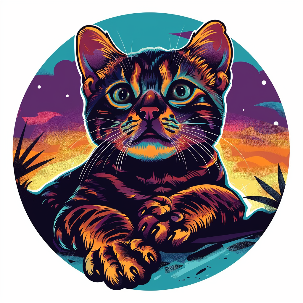 Bengal cat Vinyl Decal Sticker for Car, Laptop, Tumbler and more # F07046