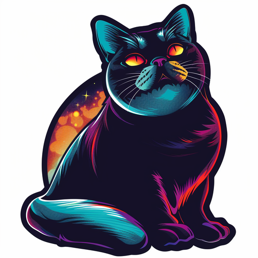 British Shorthair cat Vinyl Decal Sticker for Car, Laptop, Tumbler and more # F07070