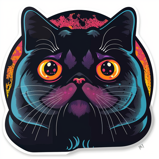 British Shorthair cat Vinyl Decal Sticker for Car, Laptop, Tumbler and more # F07040