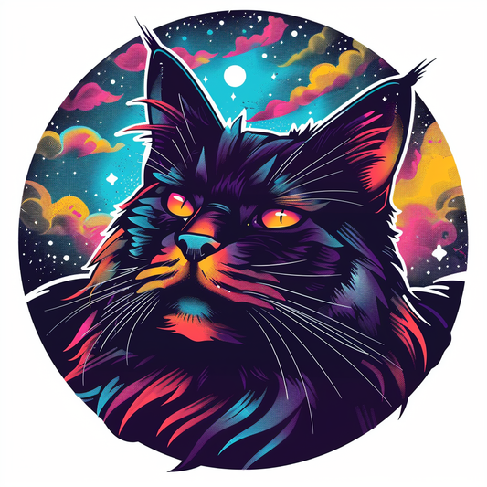 Maine Coon cat Vinyl Decal Sticker for Car, Laptop, Tumbler and more # F07001