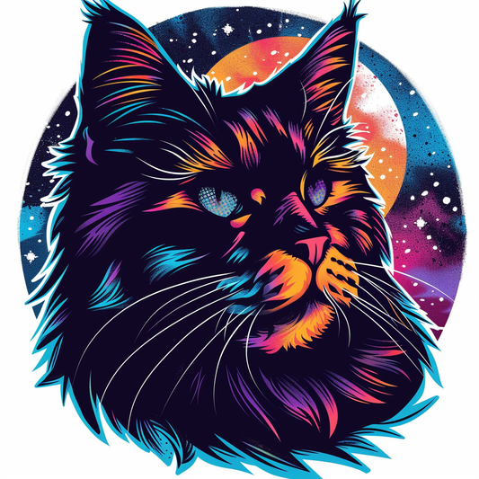 Maine Coon cat Vinyl Decal Sticker for Car, Laptop, Tumbler and more # F07000