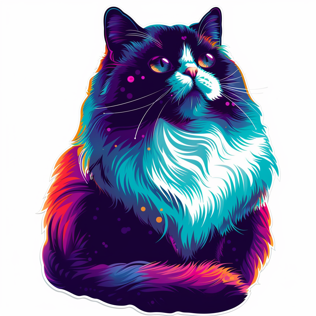 Ragdoll cat Vinyl Decal Sticker for Car, Laptop, Tumbler and more # F07035