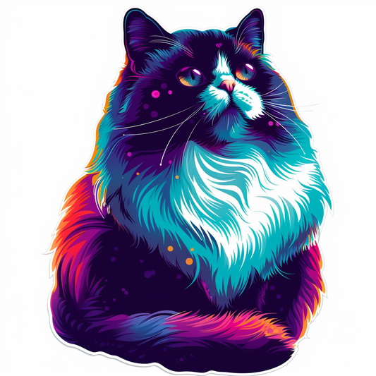 Ragdoll cat Vinyl Decal Sticker for Car, Laptop, Tumbler and more # F07035