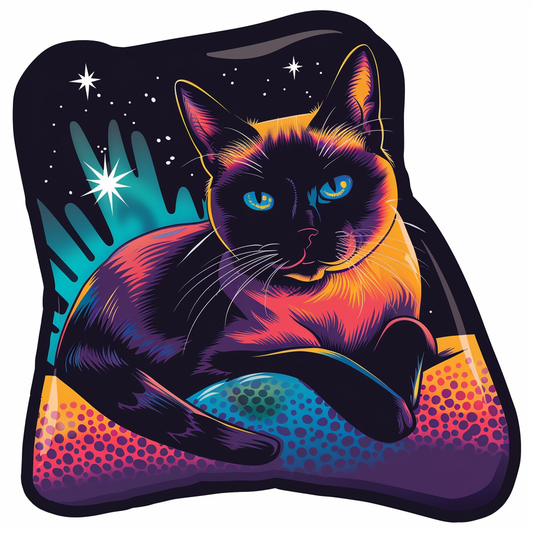 Siamese cat Vinyl Decal Sticker for Car, Laptop, Tumbler and more # F07081