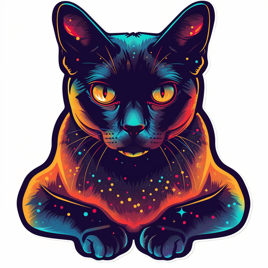 Siamese cat Vinyl Decal Sticker for Car, Laptop, Tumbler and more # F07077