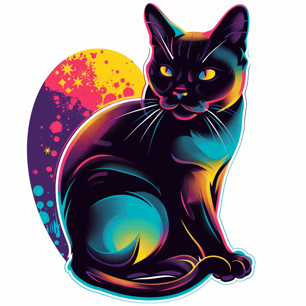 Siamese cat Vinyl Decal Sticker for Car, Laptop, Tumbler and more # F06997