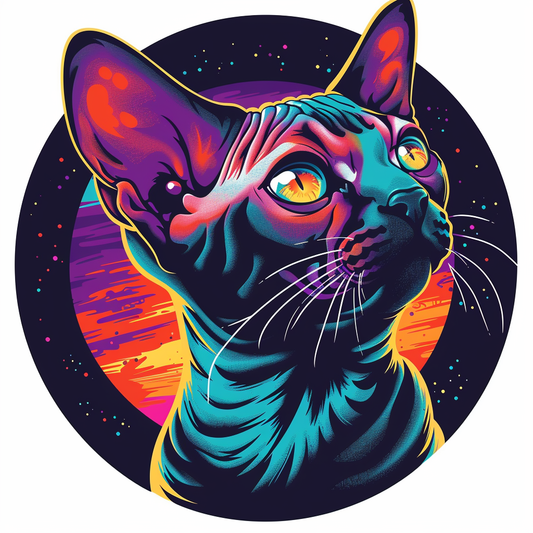 Sphynx cat Vinyl Decal Sticker for Car, Laptop, Tumbler and more # F07079