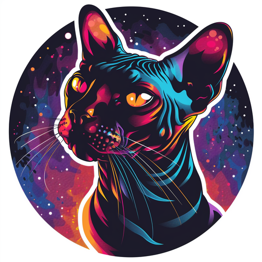 Sphynx cat Vinyl Decal Sticker for Car, Laptop, Tumbler and more # F07075
