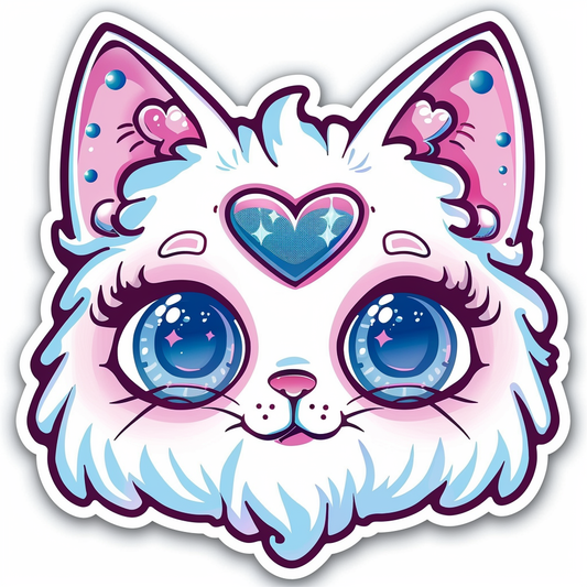 Heart Cat Ragdoll Vinyl Decal Sticker for Car, Laptop, Tumbler and more # F06743