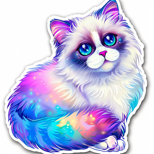 Heart Cat Ragdoll Vinyl Decal Sticker for Car, Laptop, Tumbler and more # F06740
