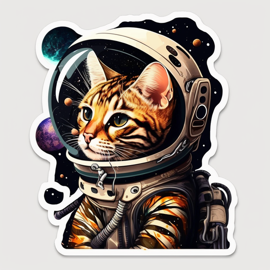 Bengal Cat Vinyl Decal Sticker for Car, Laptop, Tumbler and more # 1683