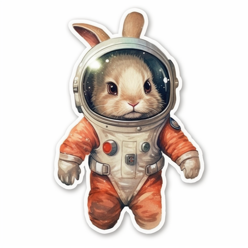 Cute and adorable Bunny Rabbit Vinyl Decal Sticker for Car, Laptop, Tumbler and more # 0010871