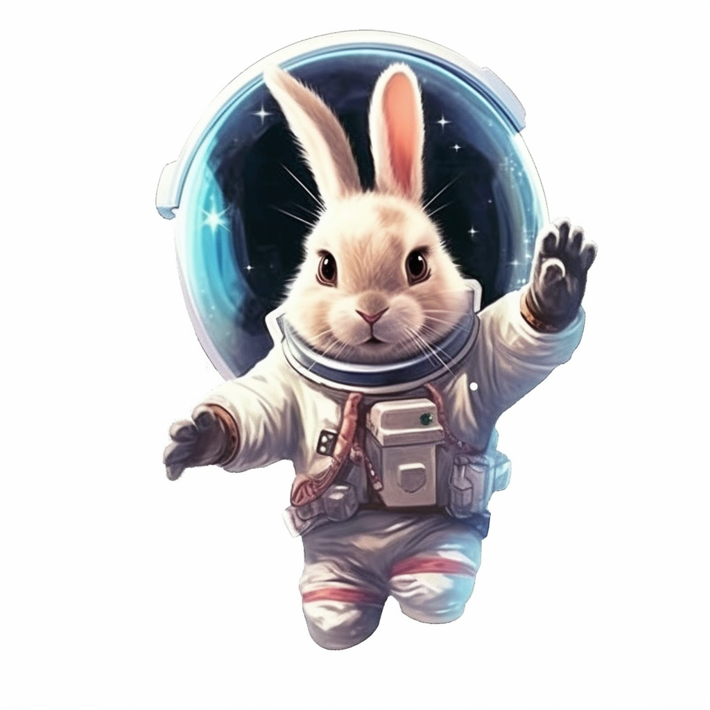 Cute and adorable Bunny Rabbit Vinyl Decal Sticker for Car, Laptop, Tumbler and more # 0010863