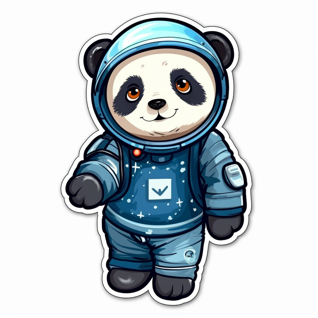 Cute and adorable Panda Vinyl Decal Sticker for Car, Laptop, Tumbler and more # 0010740