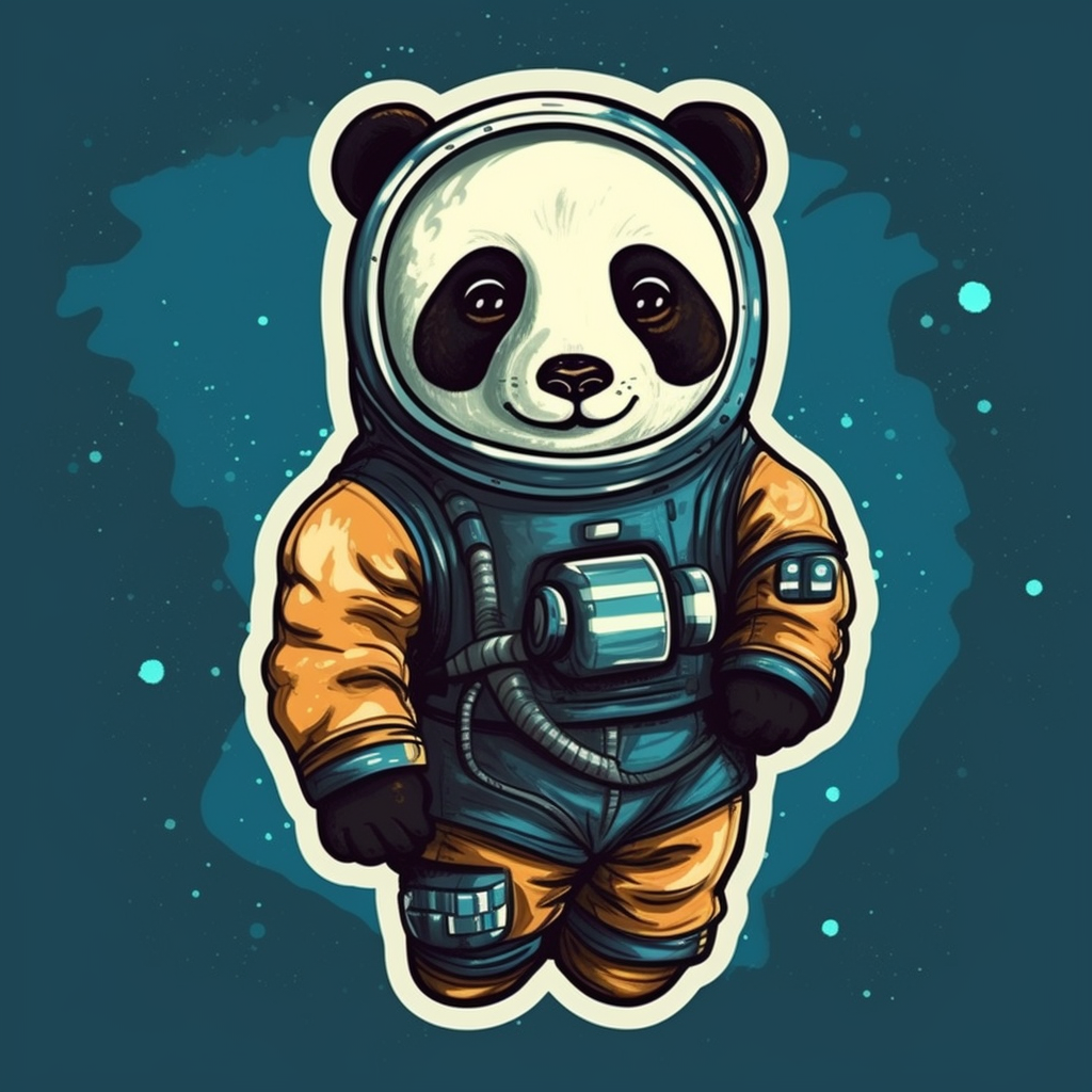 Panda Vinyl Decal Sticker for Car, Laptop, Tumbler and more # 006902