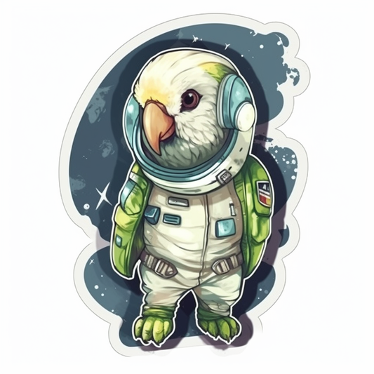 Quaker Parrot Vinyl Decal Sticker for Car, Laptop, Tumbler and more # 003722