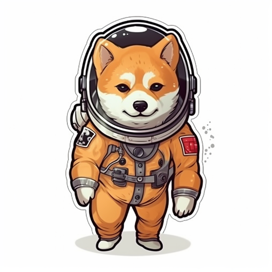 Shiba Inu Dog Vinyl Decal Sticker for Car, Laptop, Tumbler and more # 001594