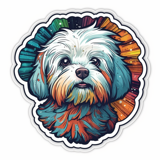 Maltese Dog Vinyl Decal Sticker for Car, Laptop, Tumbler and more # 006993