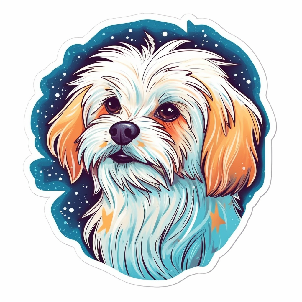 Maltese Dog Vinyl Decal Sticker for Car, Laptop, Tumbler and more # 006992