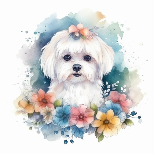 Maltese Dog Vinyl Decal Sticker for Car, Laptop, Tumbler and more # 007002