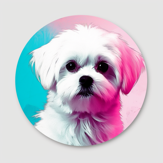 Maltese Dog Vinyl Decal Sticker for Car, Laptop, Tumbler and more # 007003