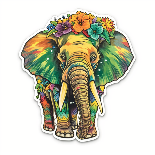 Elephant Vinyl Decal Sticker for Car, Laptop, Tumbler and more # 1922