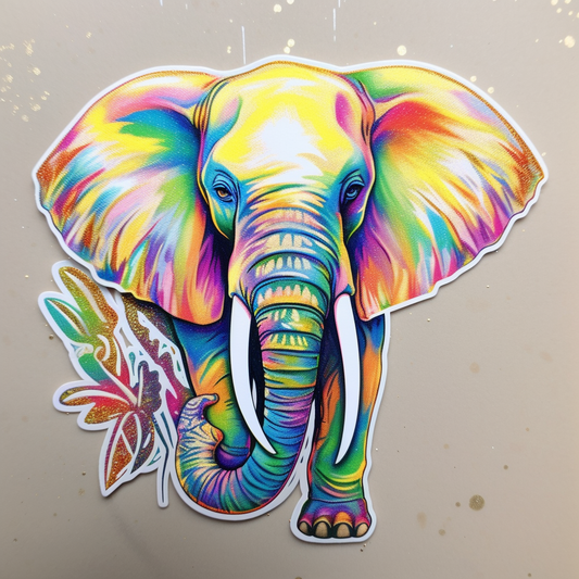 Elephant Vinyl Decal Sticker for Car, Laptop, Tumbler and more # 002403