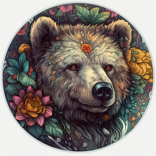 Bear Vinyl Decal Sticker for Car, Laptop, Tumbler and more # 00485