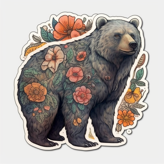 Bear Vinyl Decal Sticker for Car, Laptop, Tumbler and more # 00479