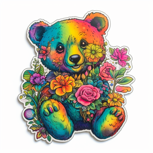 Bear Vinyl Decal Sticker for Car, Laptop, Tumbler and more # 00476