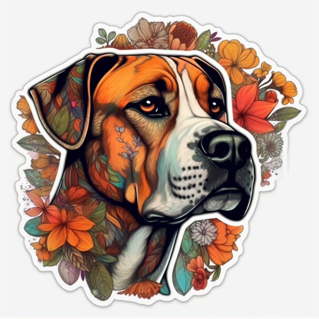 Boxer Dog Vinyl Decal Sticker for Car, Laptop, Tumbler and more # 2196