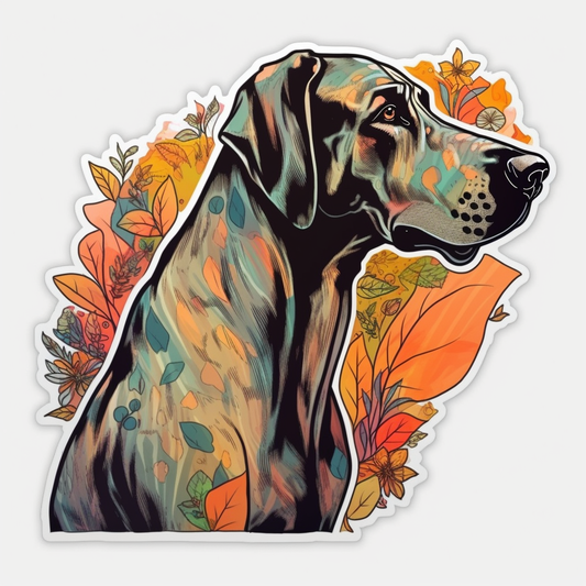 Great Dane Dog Vinyl Decal Sticker for Car, Laptop, Tumbler and more # 001911